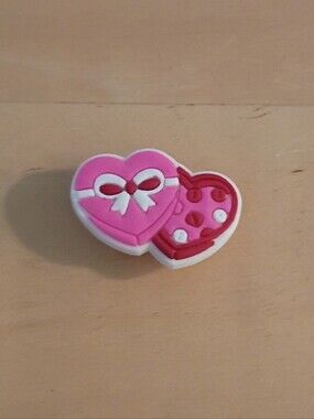 10 for $10 Jibbitz Croc Charms - Pink Red White Multi Heart - New Shoe Charms